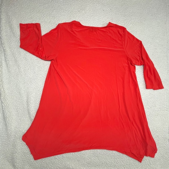 Women’s XL Alisha V-Neck Peach/Orange Tunic Top - Picture 2 of 12